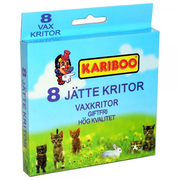 Kariboo Jumbo Voksstifter 8-pakning