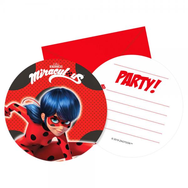 Miraculous Ladybug Invitasjonskort