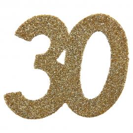 Glitterkonfetti 30 År Gull