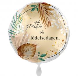 Grattis på Födelsedagen Ballong Boho Birthday