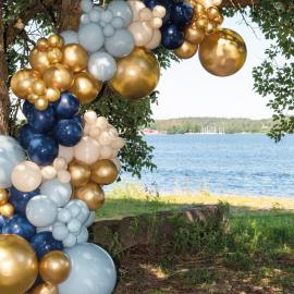 Ballongbue Sett Gull/Blå/Sand