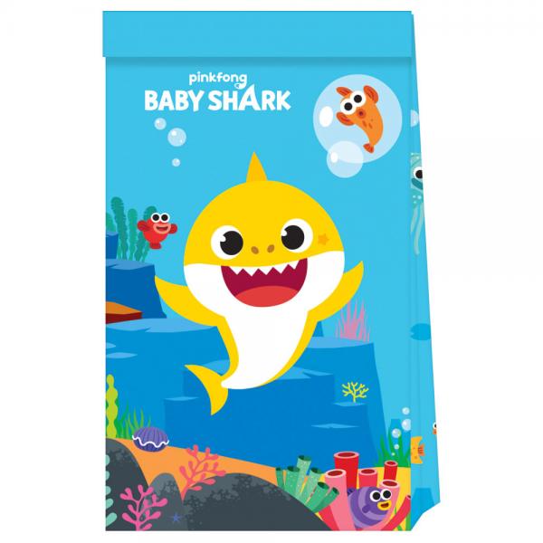 Baby Shark Bursdag Godteposer