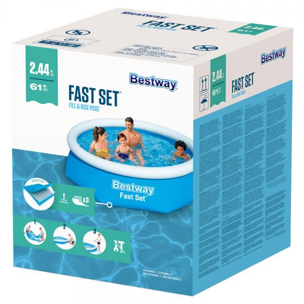 Bestway Oppblsbart Basseng Fast Set