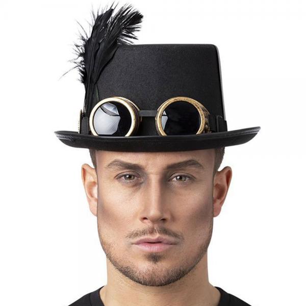 Gothic Viktoriansk Steampunk Hy Hatt