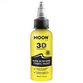 Moon Glow Selvlysende Tekstilfarge Gul 30 ml