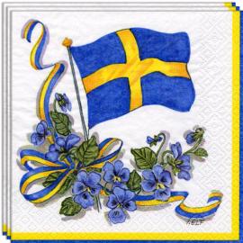 Servietter Svensk Flagg