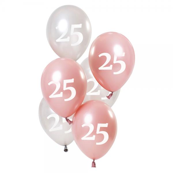 25-rs Ballonger Rosa & Slv