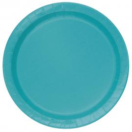 Papptallerkener Pastell Teal