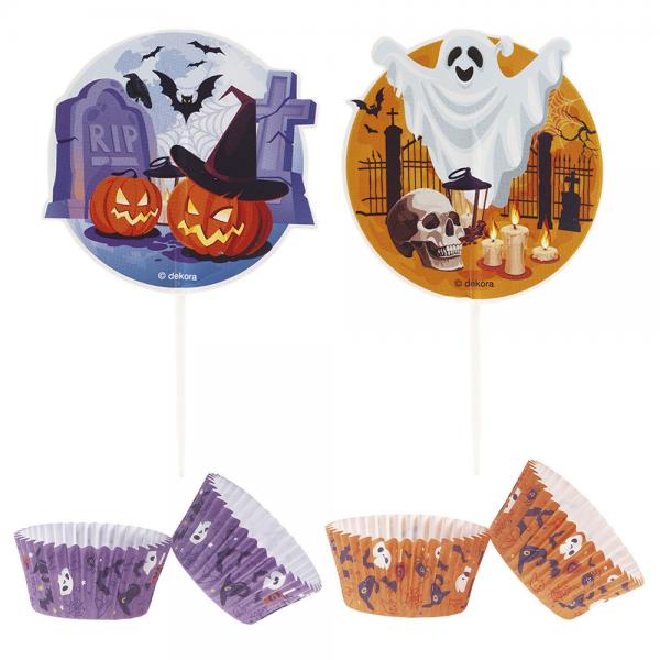 Halloween Cupcakes og Toppers Kit