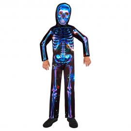 Neon Skeleton Boy Kostyme Barn