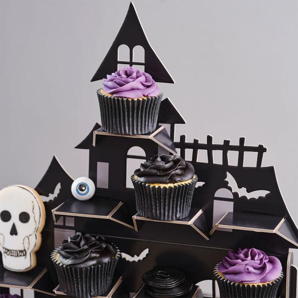 Muffinsstativ Halloween Spkelseshus