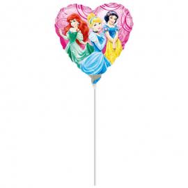 Hjerteformet Folieballong Disney Prinsesser