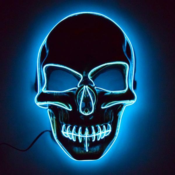 Ddningehode LED-Maske Bl