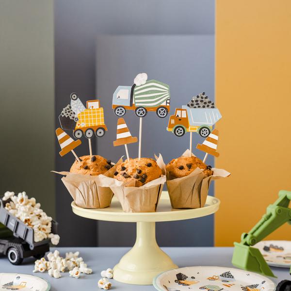 Cupcake Toppers Anleggsbiler