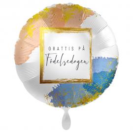 Grattis på Födelsedagen Ballong Golden Birthday