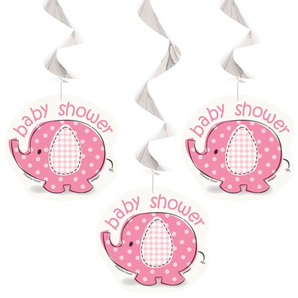 Baby Shower Girl Hengende Pynt Umbrellaphant