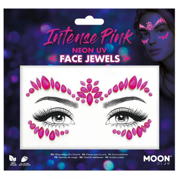 Intense Pink UV Face Jewels