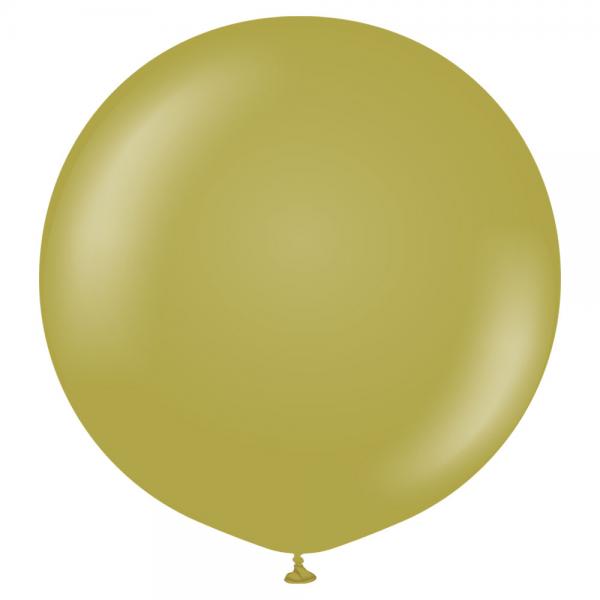 Grnne Gigantiske Latexballonger Olive 2-pakning