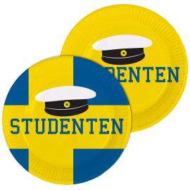 Svensk Studentfeiring Papptallerkener