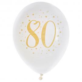 80 Års Ballonger Stjerner