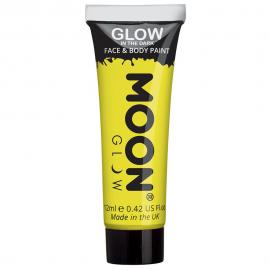 Moon Glow Glow in the Dark Kropps- & Ansiktsfarge Gul