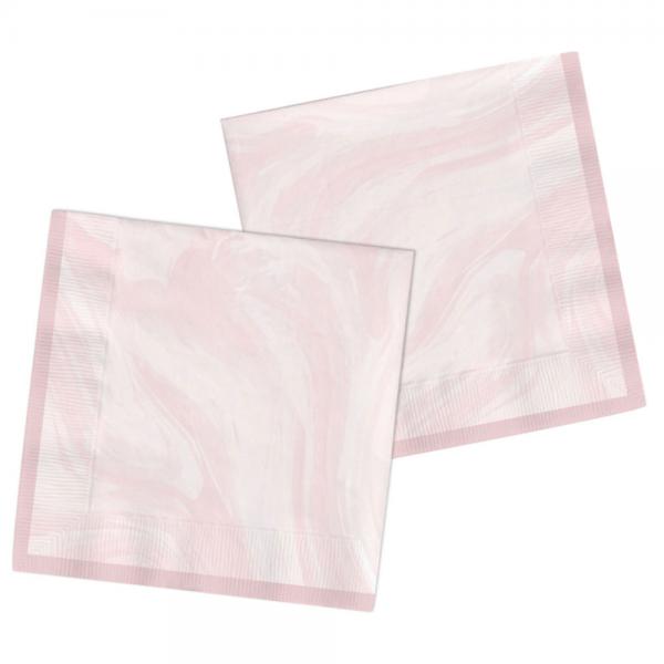 Servietter Marble Pink