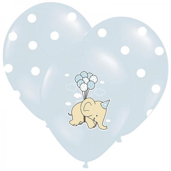 Baby Shower Ballonger Elephant Mix Bl