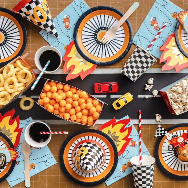 Engangsservietter Racerbiler 12-pakning